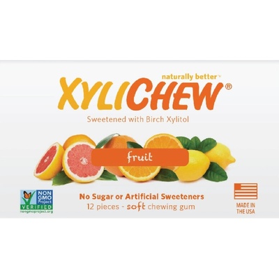 XyliChew Ovocné žuvačky 12 ks