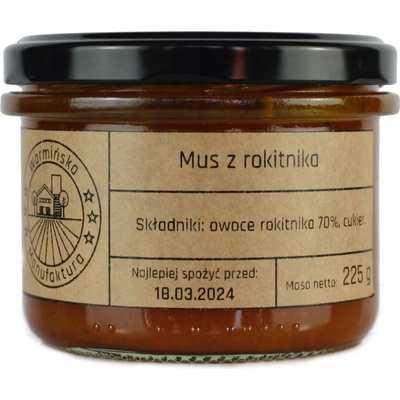 Warmińska Mus z rokitnika 225 g