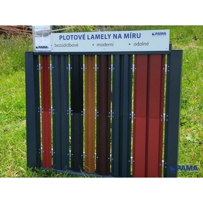 Plotová lamela PAMA profil č. 2 ; RAL mat, cena za 1bm