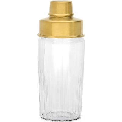 Šejkr na koktejly ARINTO 500 ml, zlatá, sklo / nerezová ocel, Leopold Vienna