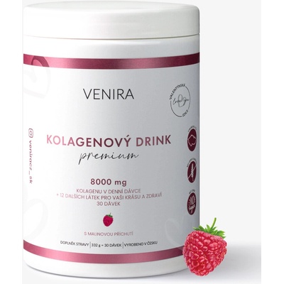 Venira Premium kolagenový drink pre vlasy nechty a pleť 324 g malina 30 dávok