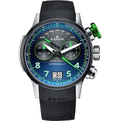 Edox Мъжки часовник EDOX Chronorally Titanium 38003-TINV-BUNV (38003-TINV-BUNV)