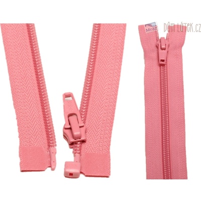 YKK Zips špirálový deliteľný ružový 40 cm