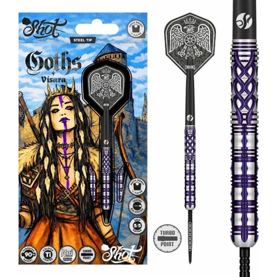 Shot Šípky Steel Goths - Visara - 90% - Turbo Point - 23g