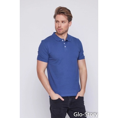 GloStory pánské polo tričko basic modré