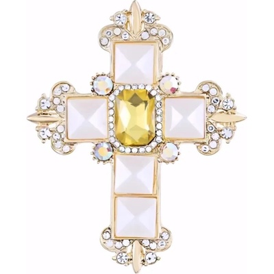 Amparo Miranda Brošňa Krížik AM342 zlatá