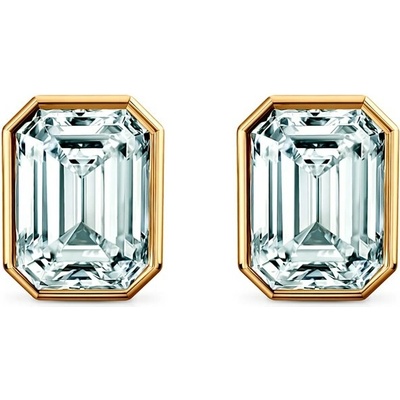 SAVICKI Náušnice Pure: žlté zlato, laboratórne diamanty PURE-K-EM-050-LAB-Z