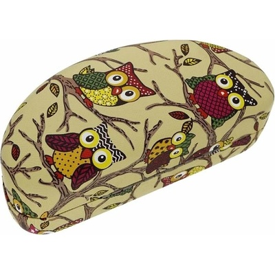 Ewena puzdro na okuliare sova žlté SK124