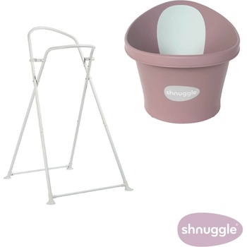 Image 1 of shnuggle - световно-награждавана бебешка вана за къпане с клапа - Blossom (SBP-BSM-EUR+SHN-BST-STRP)