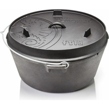PETROMAX FT18 Liatinový kotlík "Dutch Oven" bez nožičiek s grilovacím vekom s nožičkami