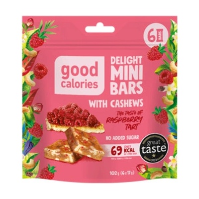 Good calories Mini kostky malinový dort 6 x 17 g