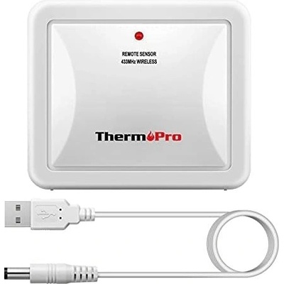 ThermoPro TX-4 резервен сензор за цифров термометър TP-60S/TP-62/TP-65A/TP-67A, 433MHz, презареждащ се (TX-4)