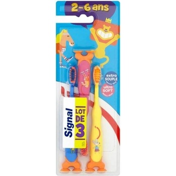 Signal Dětský zubní kartáček Ultra Soft 3 ks