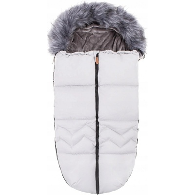SPRINGOS Zimný s kožušinou 4v1 FLUFFY biely