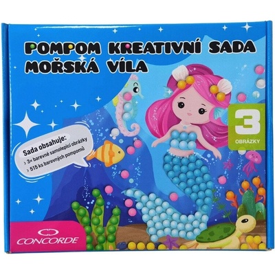 Pompom kreativní sada Mořská Víla