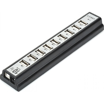 Неизвестен Usb хъб usb 2.0, 10 Порта, Черен (12061)