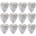 Fender 351 Shape Premium M 12 White Moto Перце за китара (1980351805)