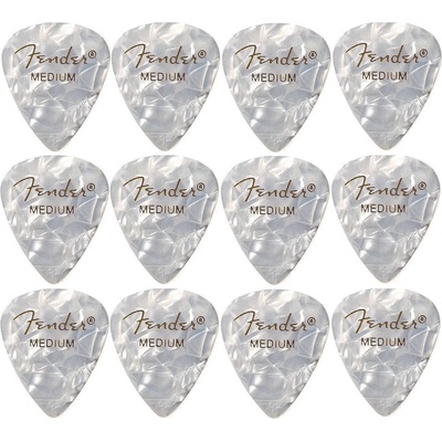 Fender 351 Shape Premium M 12 White Moto Перце за китара (1980351805)