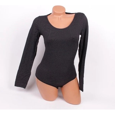 Черно боди бикина с фино райе