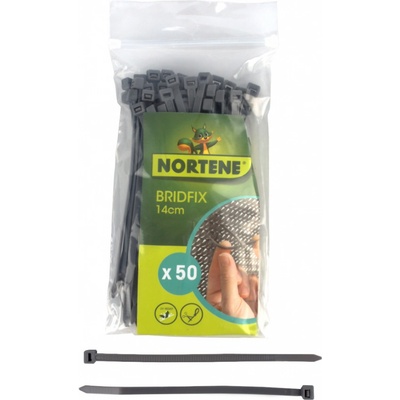 NORTENE Viazacia páska Bridfix 14 cm, sivá, 50 ks/bal