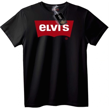 NOONEBRAND Тениска Elvis Лого - 2XL, Black