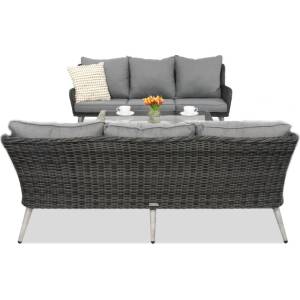 Garden Point Градински мебели Bilbao Coffee с масичка за 6 човека Garden Point антрацит (GAP0561-2SO3SM)