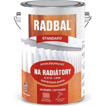 Radbal S 2119-1000 bílý 4 L syntetická barva na radiátory