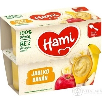 Hami 100% Ovocie Jablko a banán 4 x 100 g