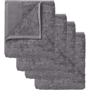 blomus Комплект от 4 бр хавлиени кърпи "gio"- цвят графит, 30х30 см (blomus-69114)