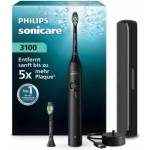 Philips Sonicare Series 3100 Electric Toothbrush - Sonic toothbrush with pressure sensor, 3 intensity levels, EasyStart, SmartTimer, 14 days of battery life, travel case, Black, HX4034/22, [New]