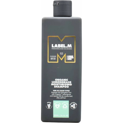 label.m Organic Lemongrass Moisturising Shampoo 300 ml