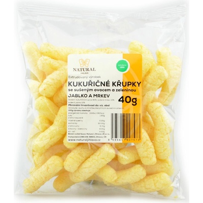Natural Chrumky kukuričné jablko a mrkva 40 g