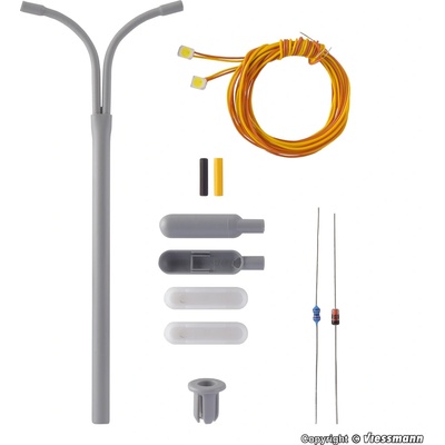 Viessmann H0 Pouliční lampa dvojitá, stavebnice 6723
