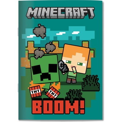 GIM S.A. Linkovaný školní sešit MINECRAFT Boom B5