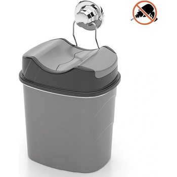 Tekno-Tel Кошче за боклук tekno tel DM-007, 5.5 литра, окачена система, сив (3007150002)