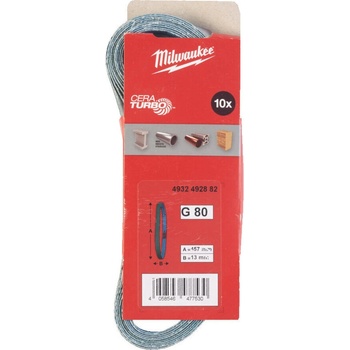 Milwaukee Шкурка G80 за M12FBFL13 10 броя (4932492882)