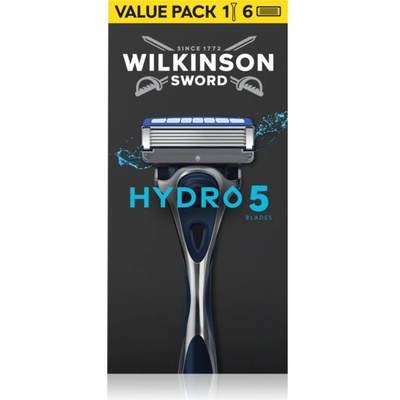 Wilkinson Sword Hydro5 самобръсначка + резервни ножчета 5 бр
