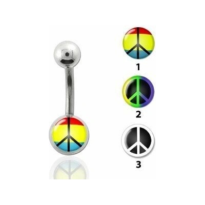 S4U Piercing do pupíku peace BS01046-02