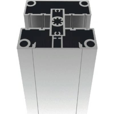 Sada hliníkového sloupku 80x80 a krytky - 7000mm N