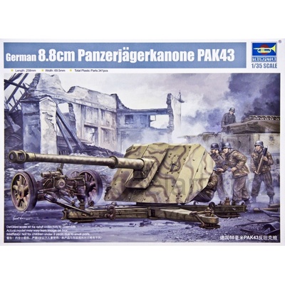 Trumpeter German 8,8cm Panzerjägerkanone PAK43 1:35