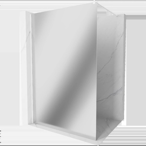 Mexen Kioto душ параван Walk-in 110 x 200 см, огледало 8 мм, бял - 800-110-101-20-50 (800-110-101-20-50)
