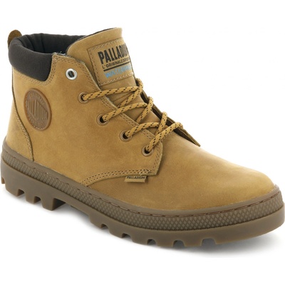Palladium módne topánky PALLABOSSE LO CUFF WATERPROOF AMBER GOLD/CHOCOLATE BROWN/MID GUM