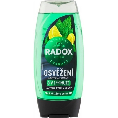 Radox Refreshment Menthol And Citrus Osviežujúci sprchovací gél 225 ml