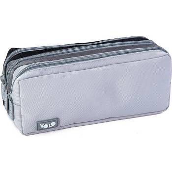 YOLO Ученически несесер YOLO - Gray, 3 ципа (121273-165-33)