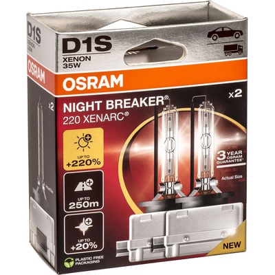 OSRAM D1S Xenarc Night Breaker Laser +220% XN2 BOX 2 ks (66140XN2-2HB)