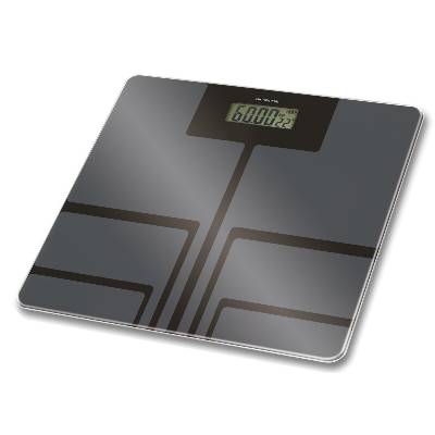 Кантар Rosberg R51650E, 180 кг, Дигитален, LCD дисплей, Сребрист