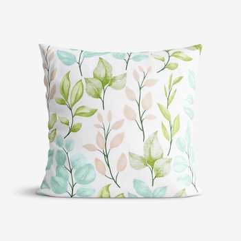 Goldea bavlna deluxe - maľované lístky 30 x 50 cm