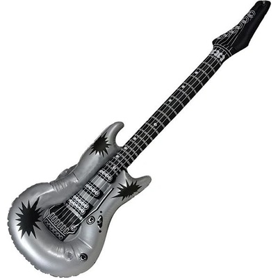 Nafukovacia gitara strieborná 100 cm FOL