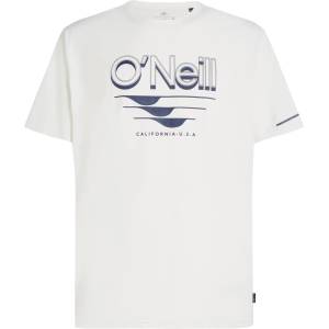 O'Neill Мъжка плажна тениска от ликра O'Neill Hybrid UPF Polygiene Graphic T-Shirt Lycra - Snow White - размер XL (050-2408-0215)