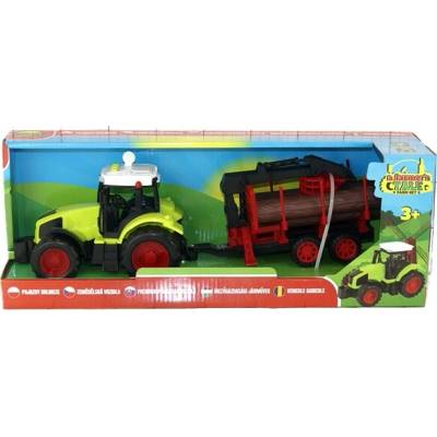 Dromader farmářský traktor se zvuky a přívěsem